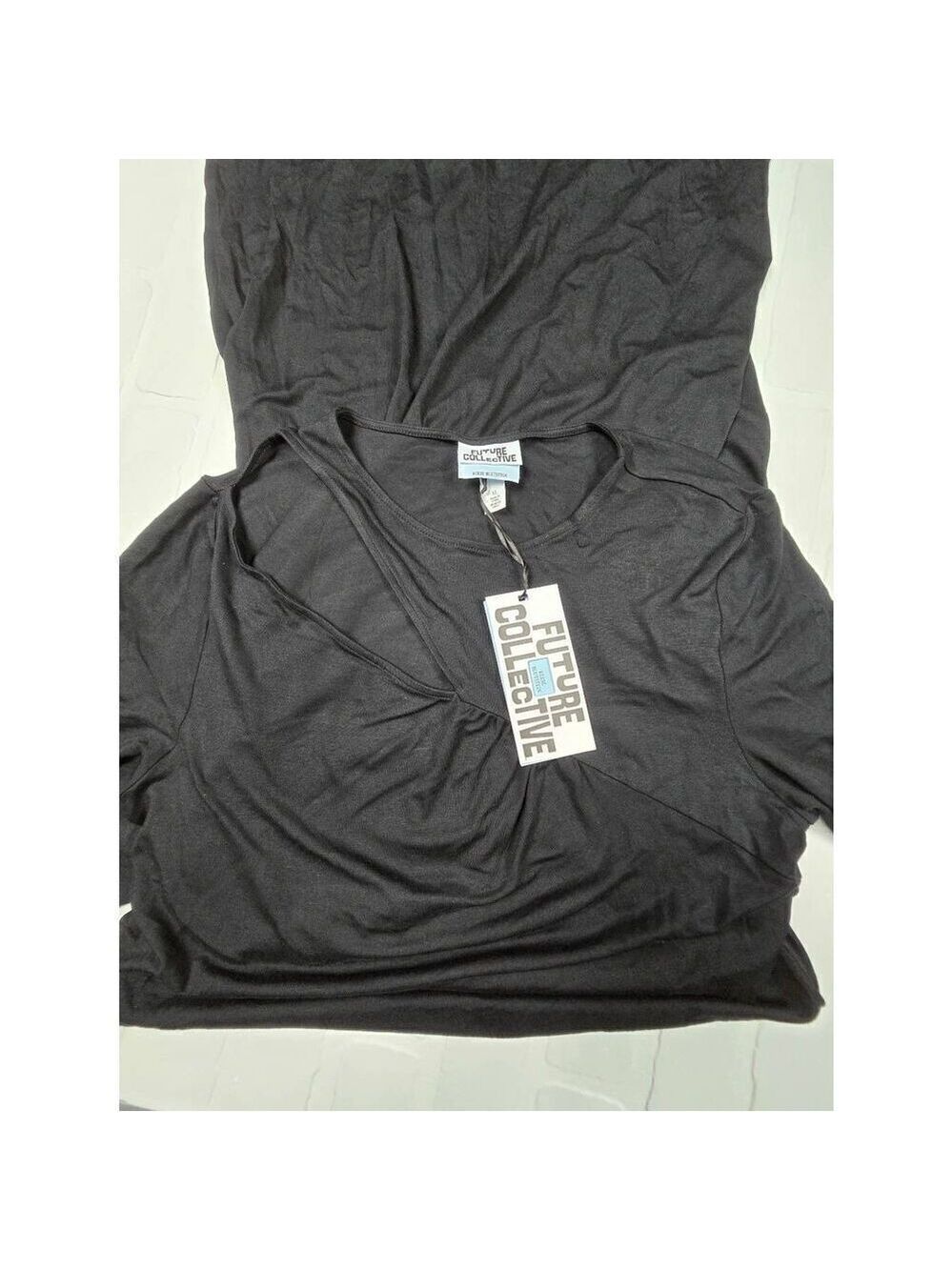 Future Collective Black Long Sleeve Dress XL - Picture 4 of 4